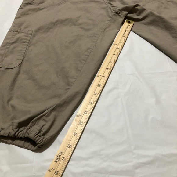 d. jeans Women’s 100% Cotton Drawstring Cargo Capri Khaki Pants 14P - Picture 5 of 9